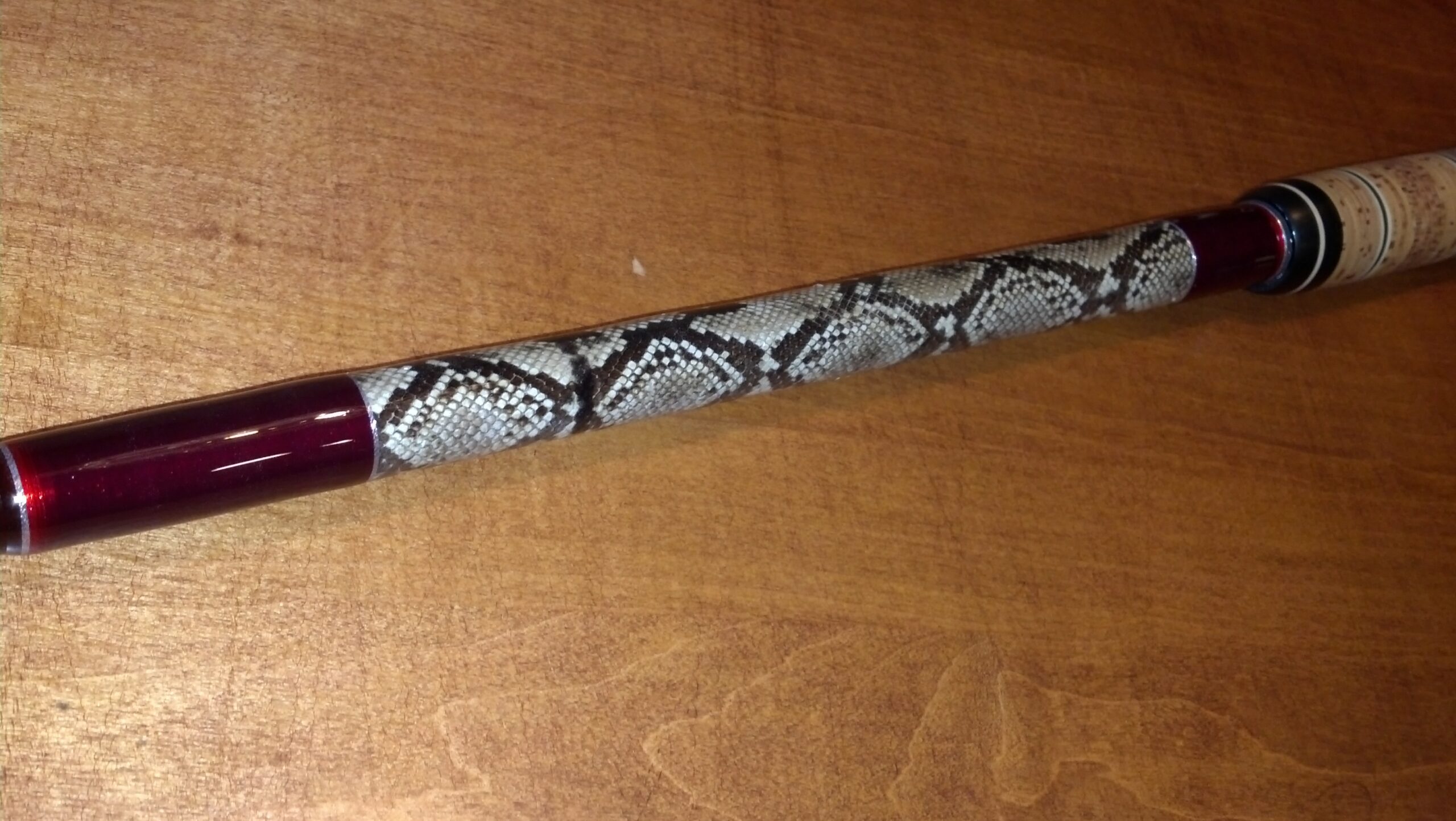 How to Add Snakeskin to Custom Fishing Rods